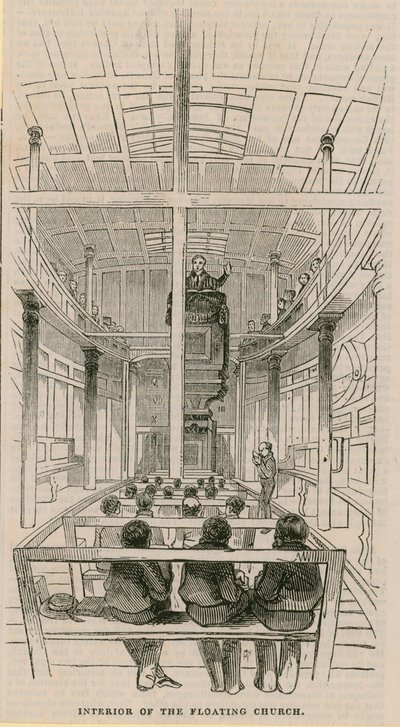 Interior de la Iglesia Flotante de English School