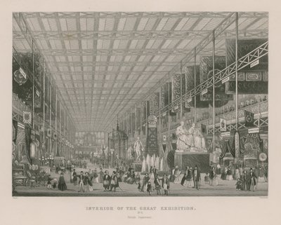 Interior de la Gran Exposición, 1851, Departamento Británico de English School