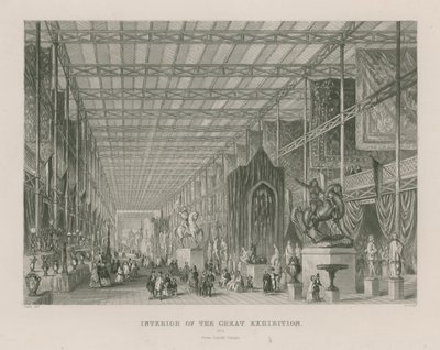 Interior de la Gran Exposición, 1851, desde el Templo de Dante de English School