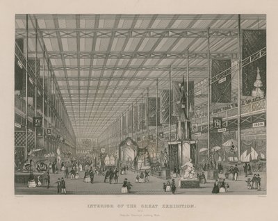 Interior de la Gran Exposición, 1851, desde el Transepto mirando al oeste de English School