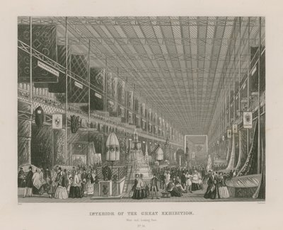 Interior de la Gran Exposición, 1851, extremo oeste mirando al este de English School