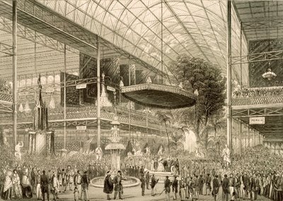 Interior de la Gran Exposición, Gran inauguración estatal el 1 de mayo de 1851 de English School