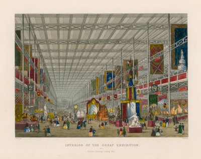 Interior de la Gran Exposición, desde el transepto mirando al oeste de English School
