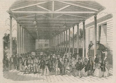 Interior de la terminal del Great Western Railway de English School