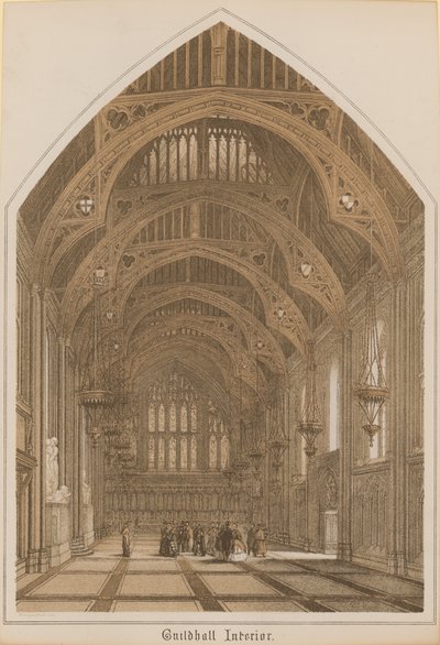Interior del Guildhall, Londres de English School