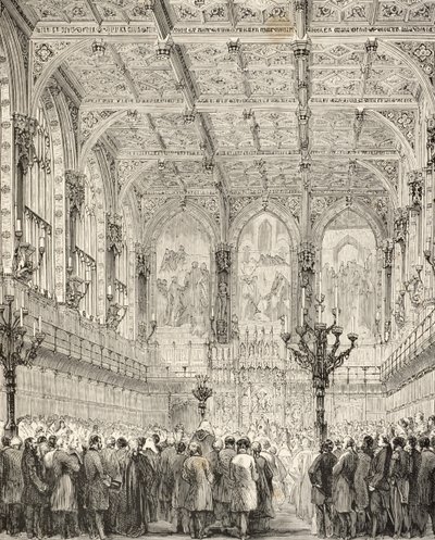 Interior de la Cámara de los Lores, de 
