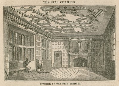 Interior de la Cámara de las Estrellas, Westminster de English School