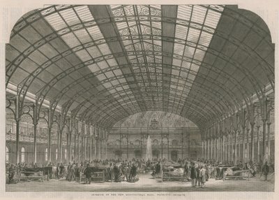 Interior del nuevo Agricultural Hall de English School