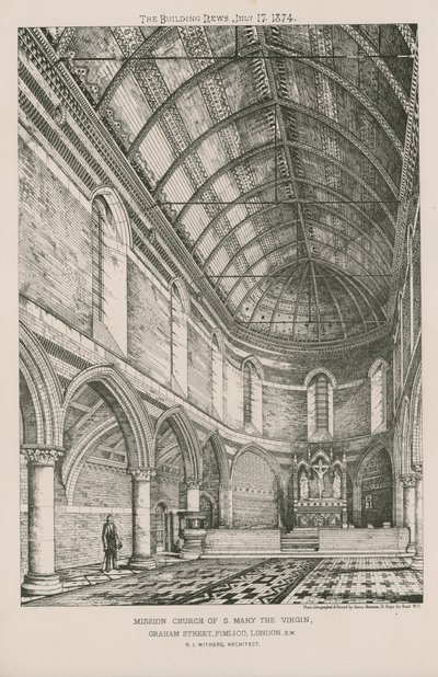 Vista interior de la Iglesia Misionera de Santa María la Virgen de English School