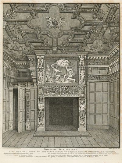 Vista interior de la casa de Sir Paul Pindar de English School