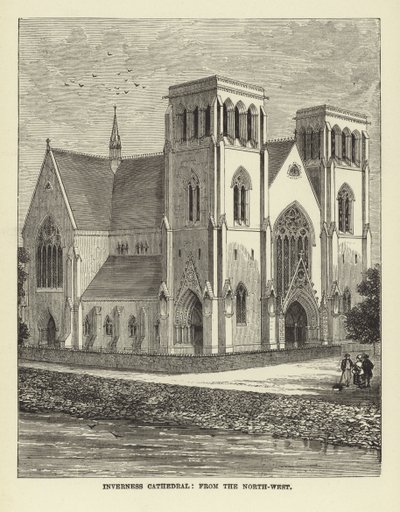 Catedral de Inverness, desde el noroeste de English School