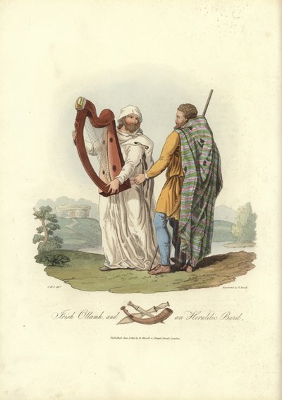 Ottamh Irlandés y un Bardo Heráldico de English School