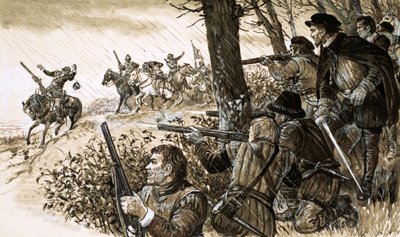 Rebeldes irlandeses bajo el mando de Gerald, Decimocuarto Conde de Desmond de English School