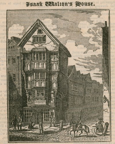 Casa de Isaak Walton, Fleet Street, Londres de English School