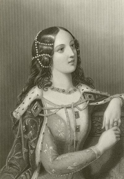 Isabel de Valois, segunda esposa del rey Ricardo II de English School