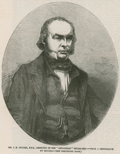 Isambard Kingdom Brunel, diseñador del barco de vapor Leviathan de English School