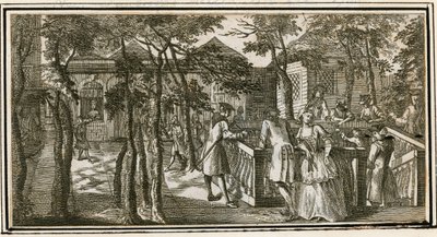Spa de Islington, anteriormente New Tunbridge Wells, 1735 de English School