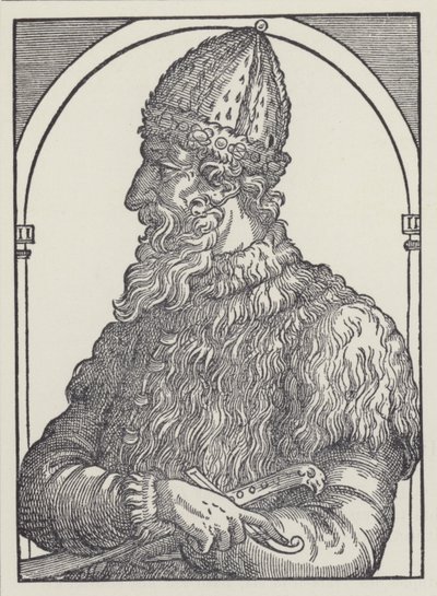 Iván III, Gran Príncipe de Moscú (litografía) de English School