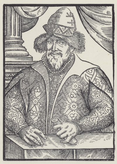 Iván IV, zar de Rusia (litografía) de English School