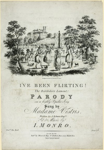 ¡He estado coqueteando! El lamento del soltero. Partitura de English School