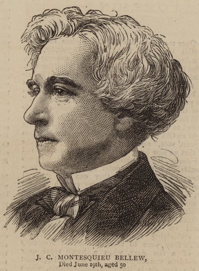 J C Montesquieu Bellew (grabado) de English School