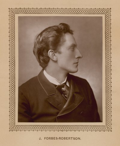 J Forbes-Robertson, de una fotografía tomada especialmente para The Theatre de English School