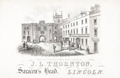 J L Thornton, Saracens Head y Stone, Lincoln de English School