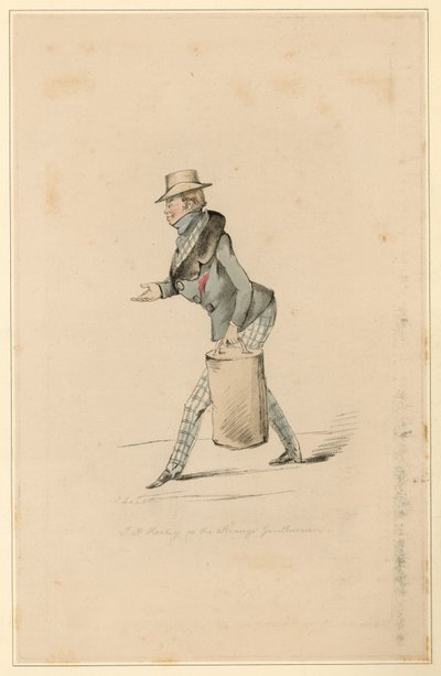 J P Harley como el Extraño Caballero de English School