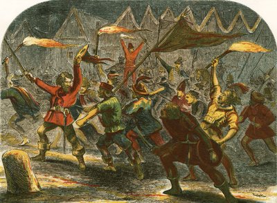 Jack Cade atacando Londres por la noche de English School