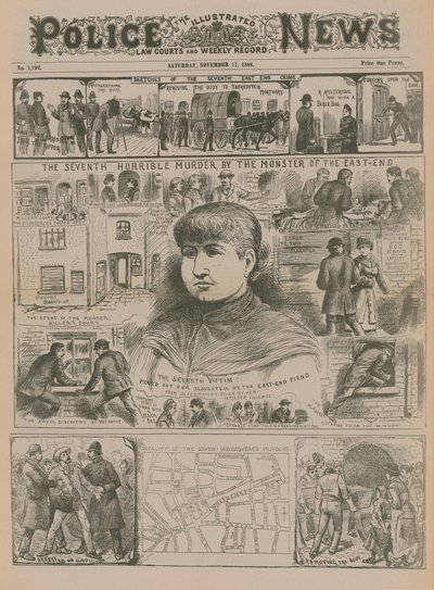Jack el Destripador: El séptimo horrible asesinato del monstruo del East End (grabado) de English School