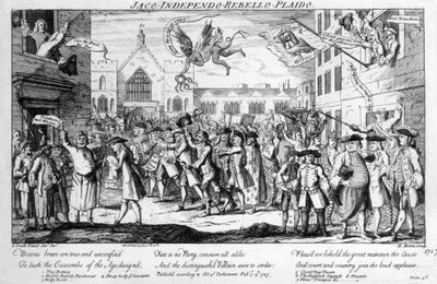 Jaco-Independo-Rebello-Plaido, después de Henry Fielding, 1747 de English School