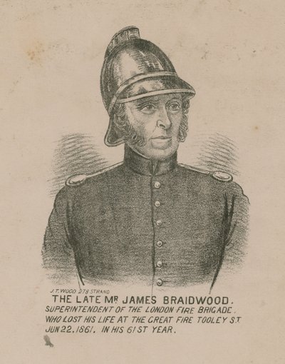 James Braidwood, Superintendente del Cuerpo de Bomberos de Londres de English School
