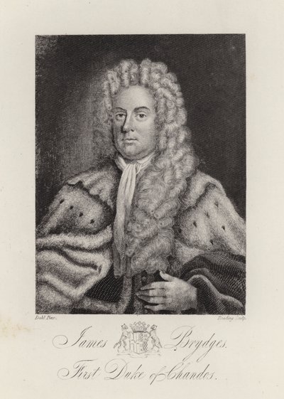 James Brydges, duque de Chandos (grabado) de English School