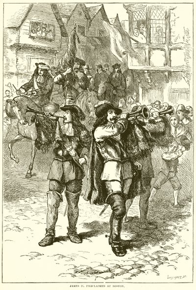 Proclamación de Jacobo II en Boston de English School
