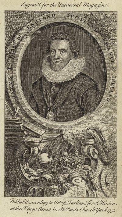 James I, Rey de Inglaterra, Escocia, Francia e Irlanda de English School