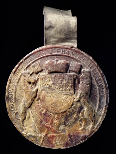 Gran Sello de James, siglo XVII de English School