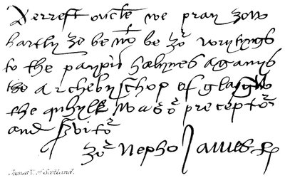 James V de Escocia de English School