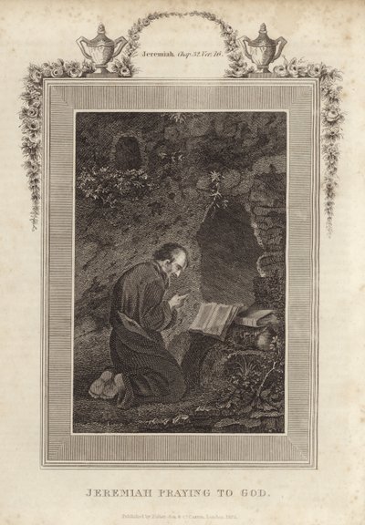 Jeremías orando a Dios de English School