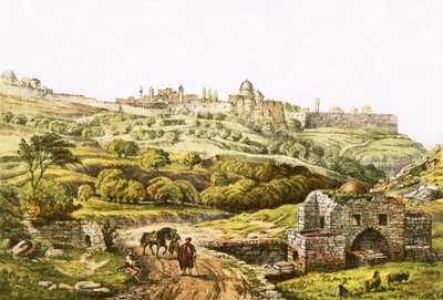 Jerusalén desde el pozo de Job de English School