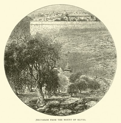 Jerusalén desde el Monte de los Olivos de English School