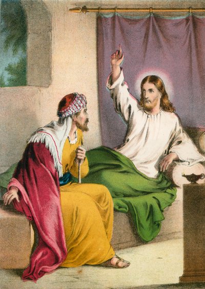 Jesucristo y Nicodemo de English School