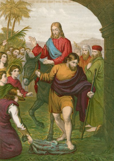 La entrada de Jesucristo en Jerusalén de English School