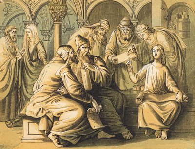 Jesús con los doctores de English School