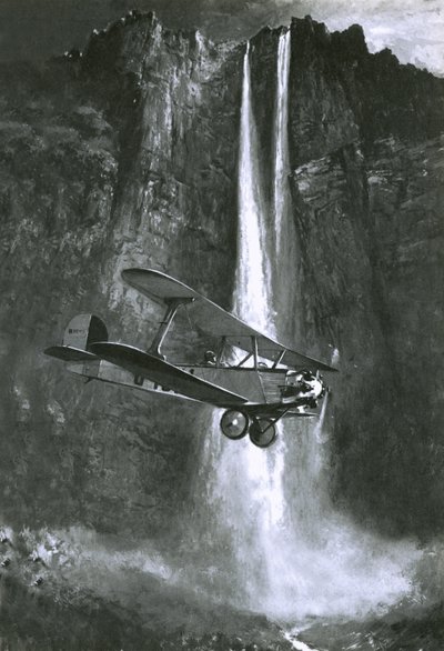 Descubrimiento de Jim Angel de lo que se llamó las Cataratas del Ángel en Venezuela de English School