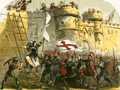 Juana de Arco en la fortaleza de Tournelles de English School