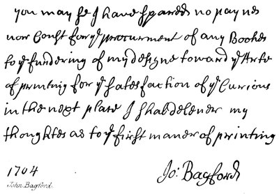 John Bagford de English School