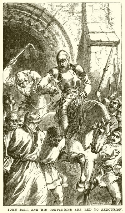 John Ball y sus compañeros son llevados a la ejecución de English School