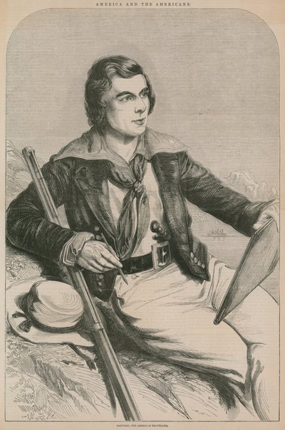John Banvard, el viajero americano (grabado) de English School