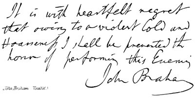 John Braham de English School
