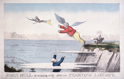 John Bull Intentando Volar Tras el Fantasma de la Libertad de English School